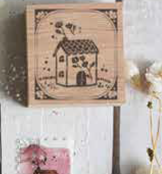 Black Milk Project Rubber Stamp - House Series - Flower Chimney BMP109