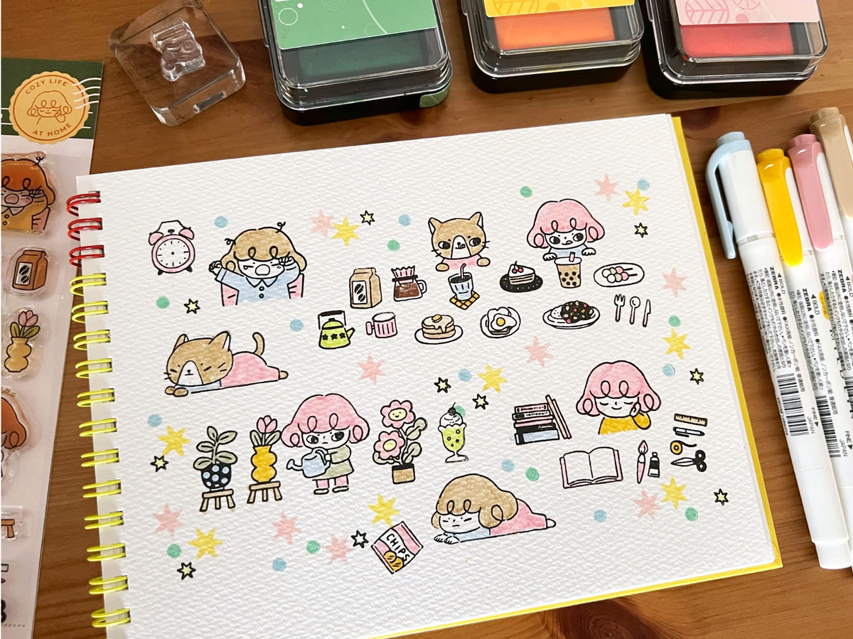Love Soup x Sakuralala - Pepper's Home Life Clear Stamp Set – The