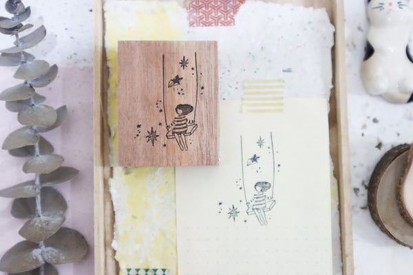 Black Milk Project Rubber Stamp BMP065 - Starry Swing