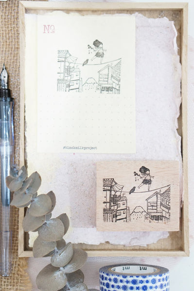 Black Milk Project Rubber Stamp - Tightrope BMP072