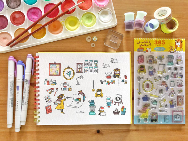 Sakuralala - 365 : Atelier | Clear Stamp Set