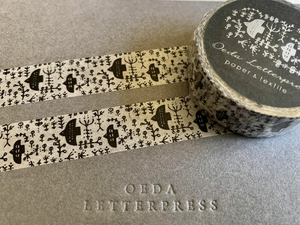 OEDA Letterpress Masking tape [くろのとり]