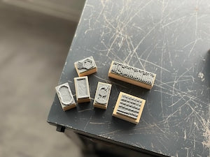 OEDA Letterpress - Rubber Stamp Set - Journal