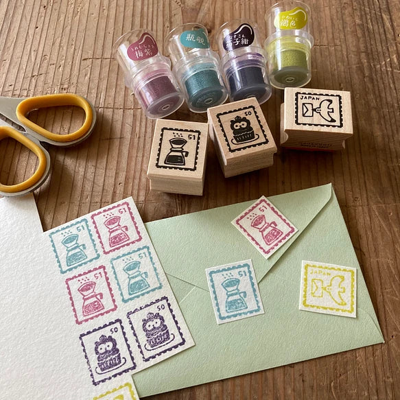 Hankodori はんこどり 5034 - Coffee break series - Full set