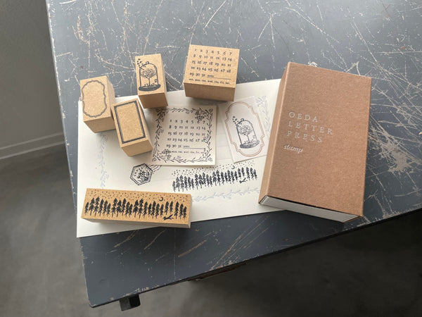 OEDA Letterpress - Rubber Stamp Set - Journal