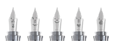 PILOT Kakuno Fountain Pen - Blue Fine and Medium Nib