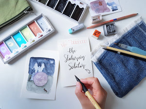 Festive postcard tutorial: Watercolour Layering Techniques | Blog Post by Connie