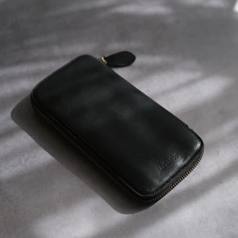 Leather Zip Pen Case by &Liebe Made in Japan Tochigi Leather