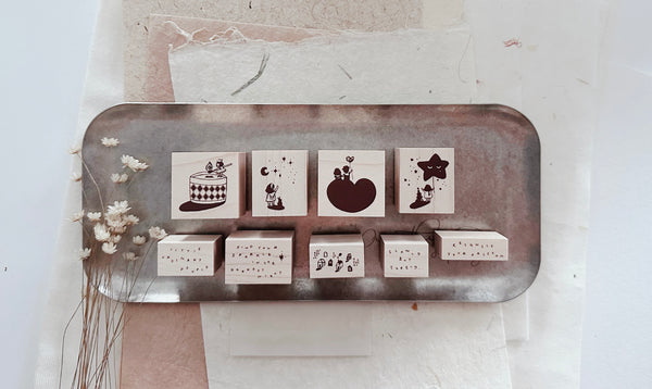Little Ordinary People Rubber Stamp Series - Nove Production