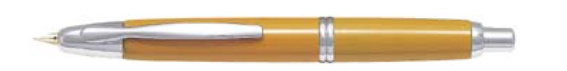 PILOT Fountain Pen Capless Vanishing Point- Deep Yellow- F（FCN-1MR-DY-F）