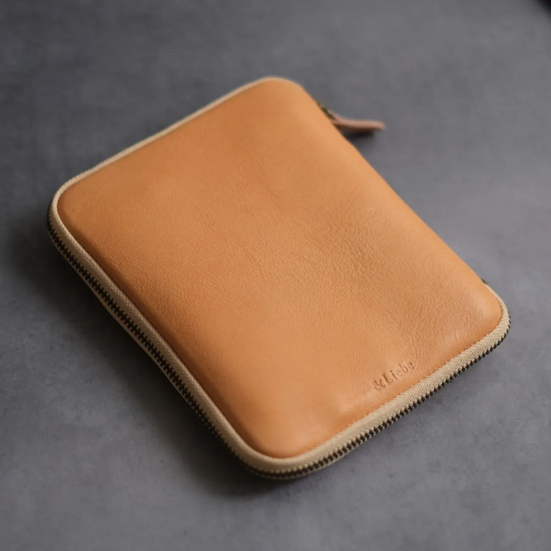 10 Pens Leather Zip Pen Case by &Liebe Made in Japan Tochigi Leather