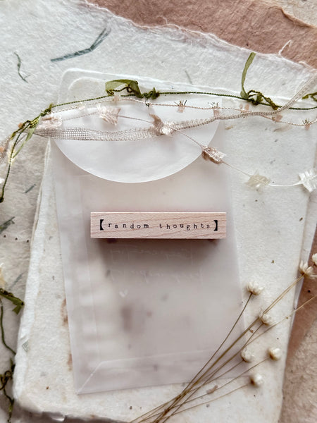 Tiny Things - Simple Words Rubber Stamp Series - Nove Production