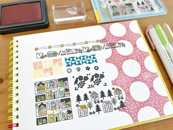Sakuralala - 365 : Pretty Patterns | Clear Stamp Set