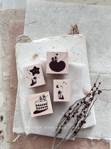 Little Ordinary People Rubber Stamp Series - Nove Production