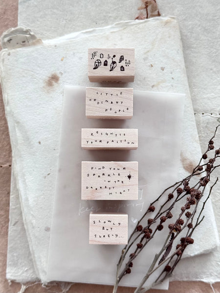 Little Ordinary People Rubber Stamp Series - Nove Production