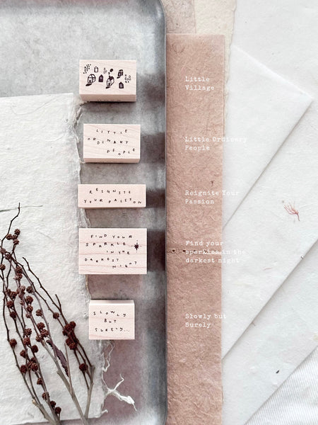 Little Ordinary People Rubber Stamp Series - Nove Production
