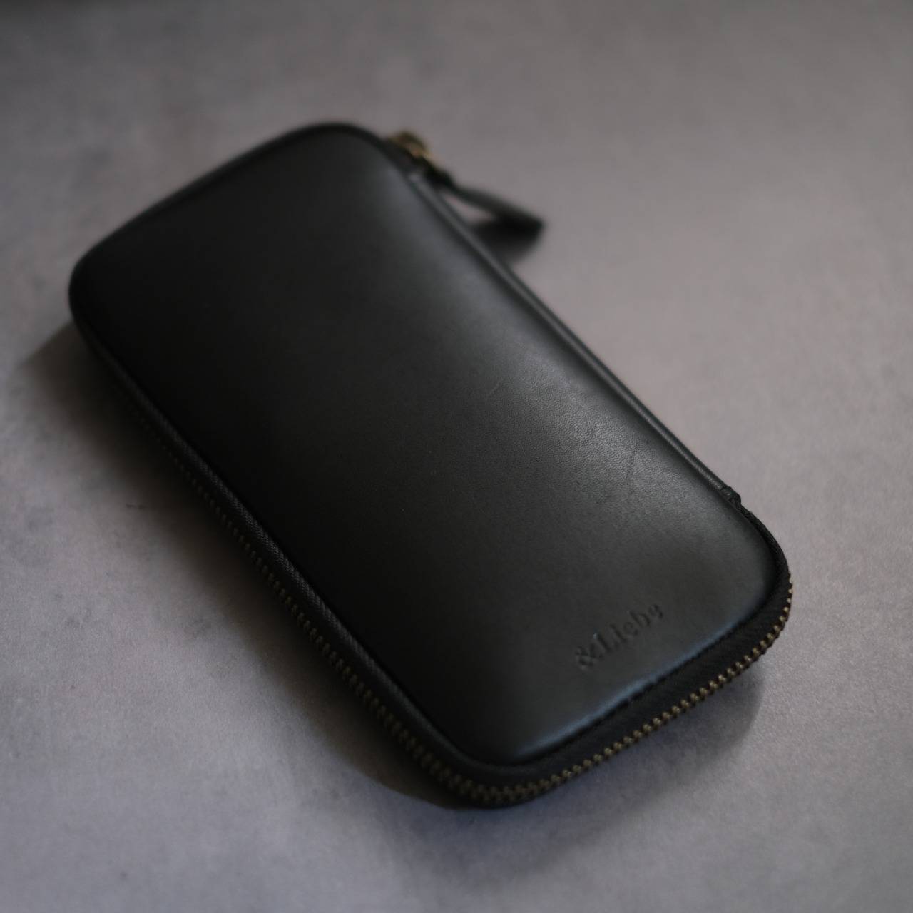 Leather Zip Pen Case by &Liebe Made in Japan Tochigi Leather