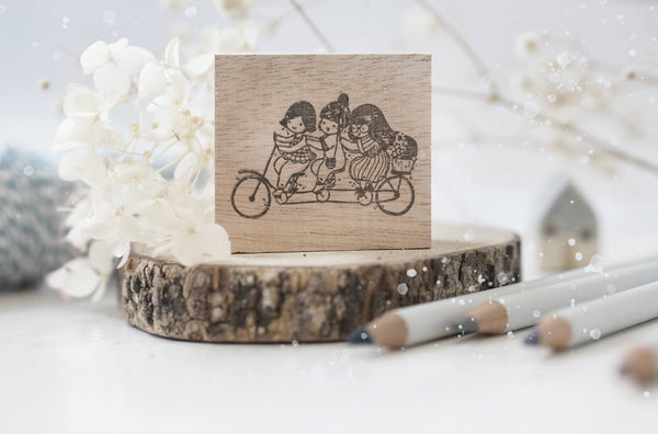 Black Milk Project Rubber Stamp BMP142 - BFF Series - Bicycle