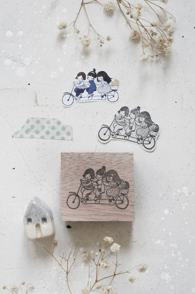 Black Milk Project Rubber Stamp BMP142 - BFF Series - Bicycle