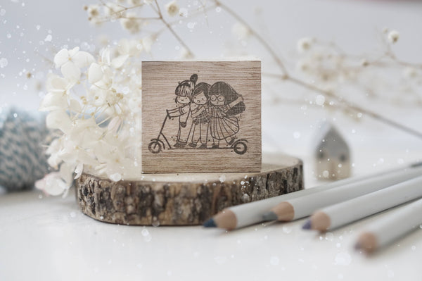 Black Milk Project Rubber Stamp BMP144 - BFF Series - Scooter