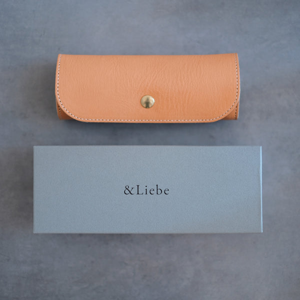 Leather Roll Pen Case by &Liebe Made in Japan Tochigi Leather
