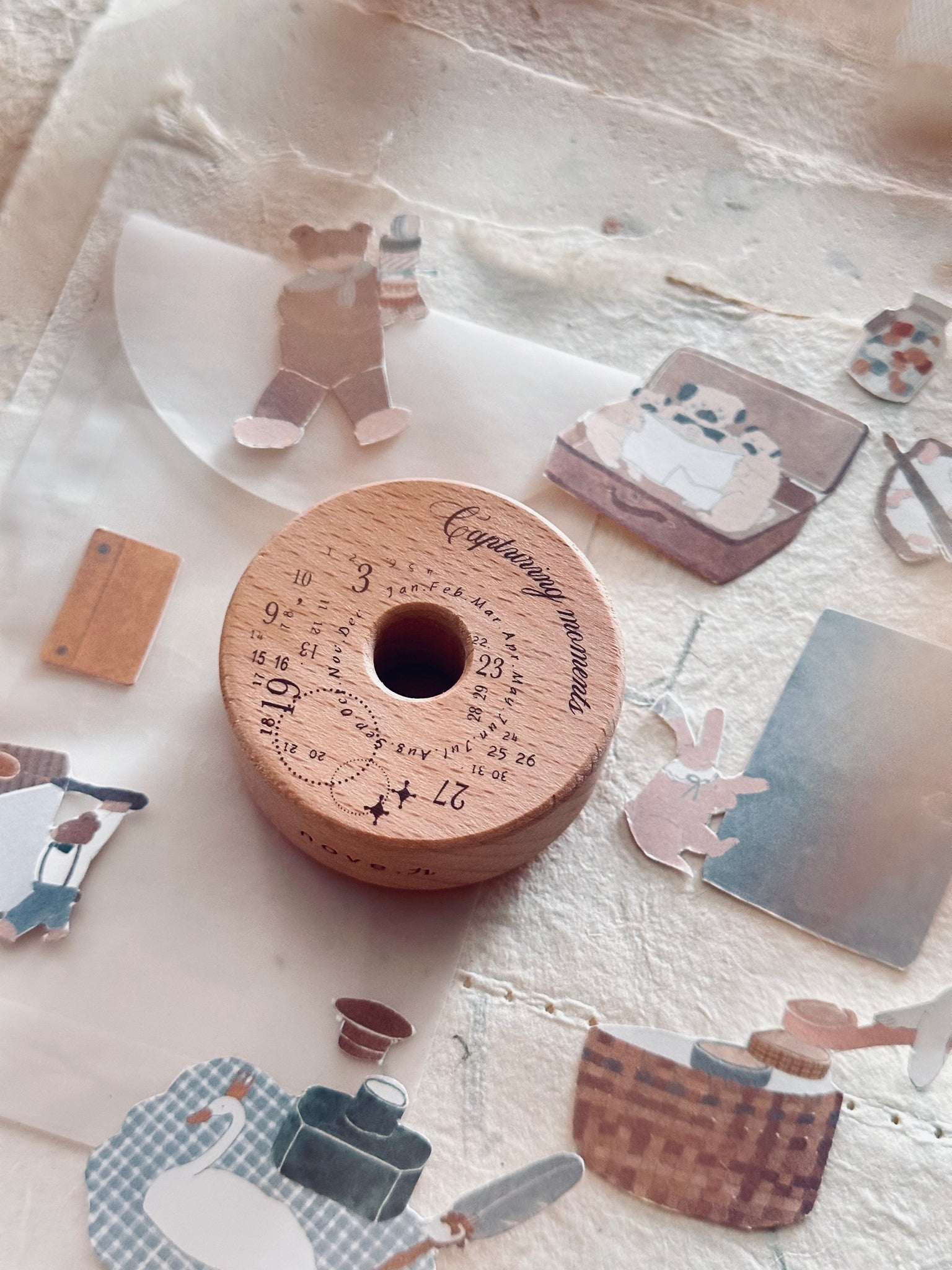 A. Round .03 Rubber Stamps  - Nove Production [3 variations]