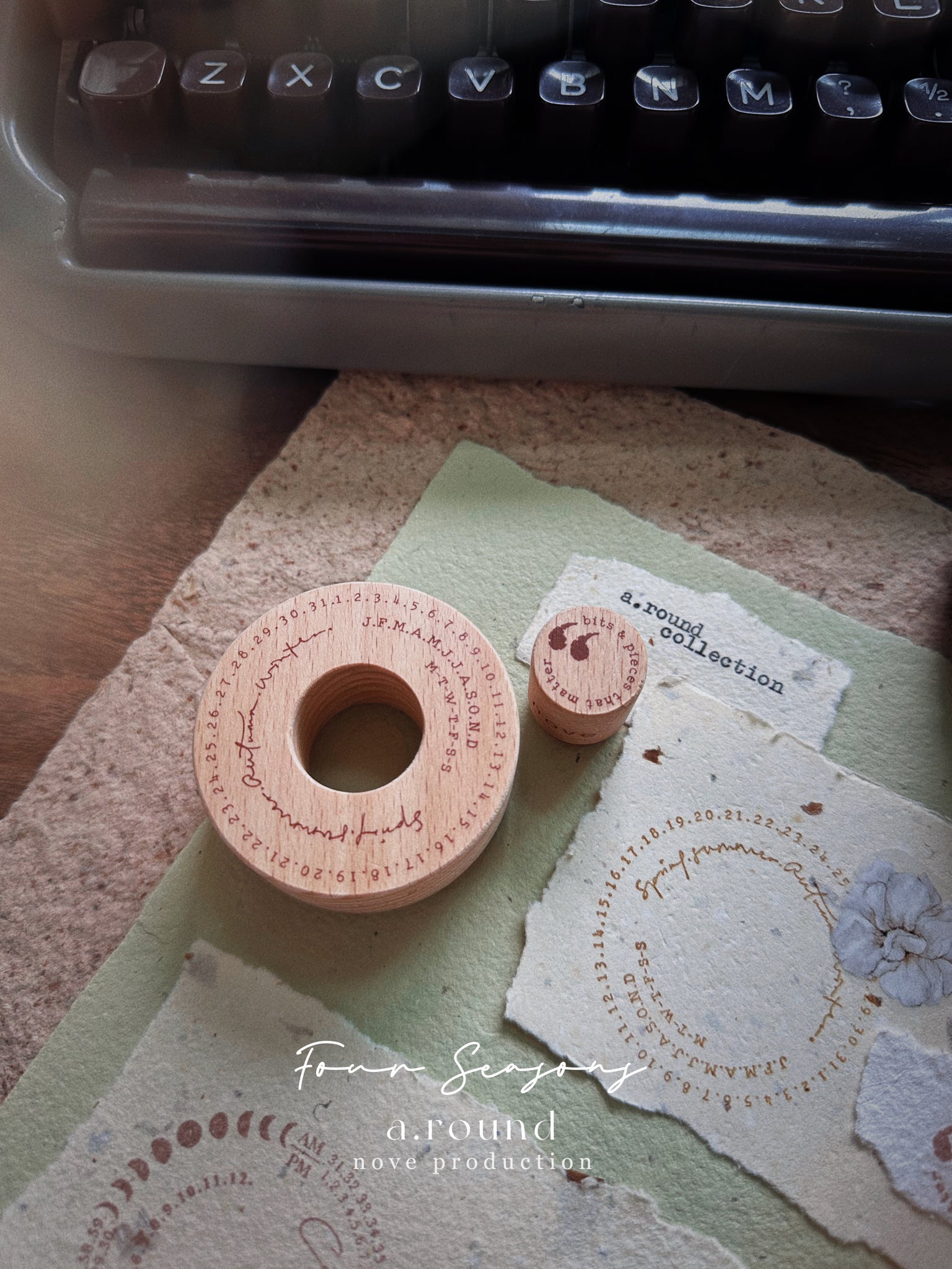 A. Round Rubber Stamps  - Nove Production [2 variations]