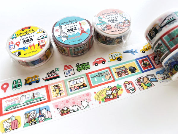 Sakuralala Gohobi Maste 365 Washi Tape: Adventure - Tokyo