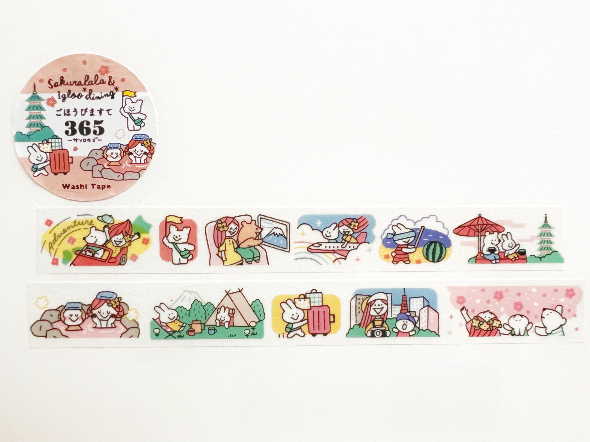 Sakuralala Gohobi Maste 365 Washi Tape: Adventure - Tokyo