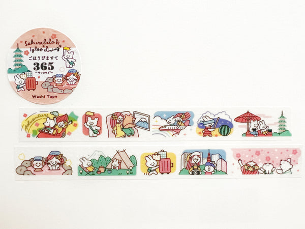 Sakuralala Gohobi Maste 365 Washi Tape: Adventure - Tokyo