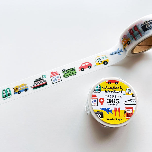 Sakuralala Gohobi Maste 365 Washi Tape: Adventure - Tokyo