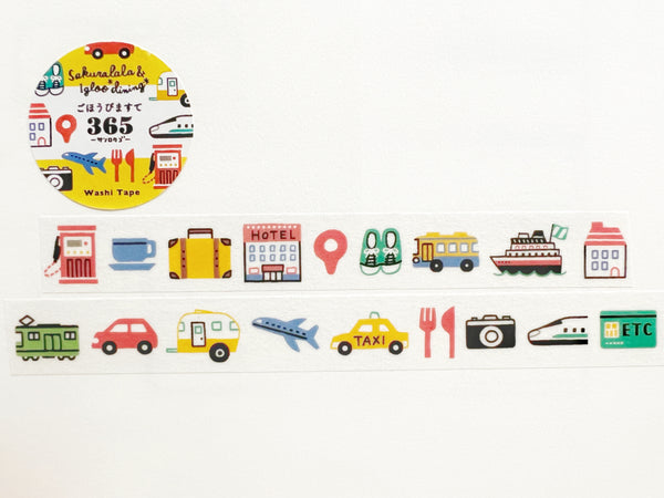Sakuralala Gohobi Maste 365 Washi Tape: Adventure - Tokyo