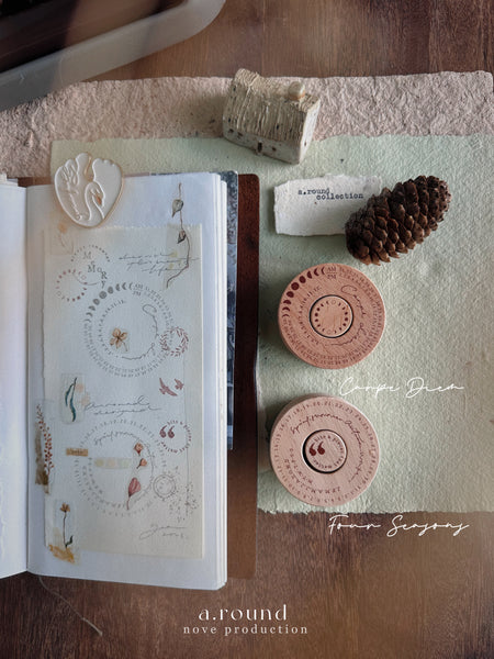 A. Round Rubber Stamps  - Nove Production [2 variations]