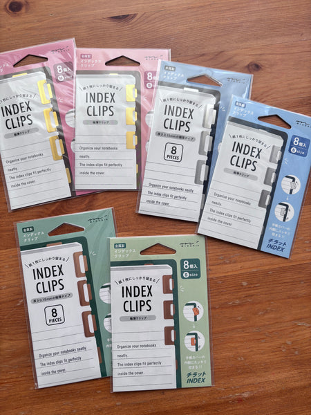 Midori Slim Index Clip - Brass (2 sizes)