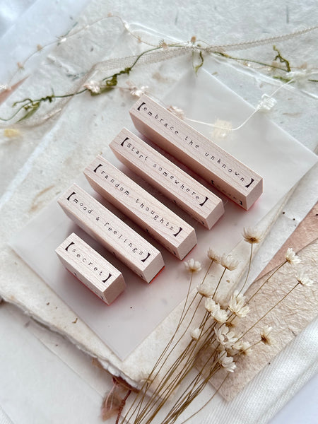 Tiny Things - Simple Words Rubber Stamp Series - Nove Production