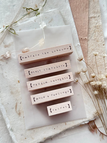 Tiny Things - Simple Words Rubber Stamp Series - Nove Production