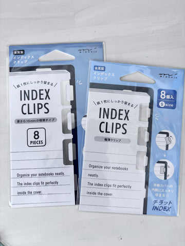 Midori Slim Index Clip - Silver