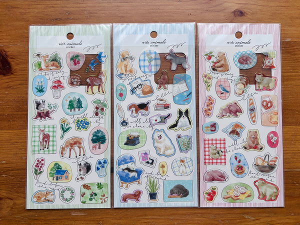 With Animals Sticker Series (6 Variations Available)