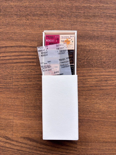 PensPapersPlanner Rubber Stamp - Days Set (8 Stamps)