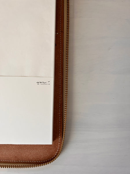 A4 Recycled Leather zip organizer The Superior Labor SL752