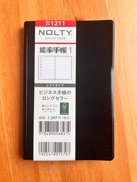 Nolty 1211 Planner Notebook 2024 - Monthly Gantt Chart + Weekly