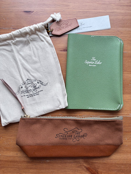 Summer Set: TSL A6 Calf Leather Cover + TSL Shallow Pen Case Collab