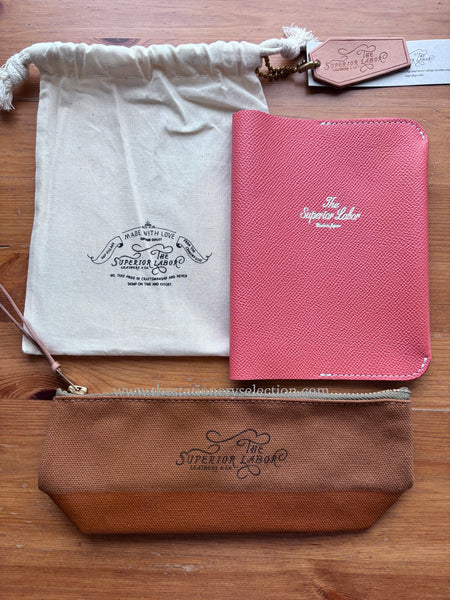 Summer Set: TSL A6 Calf Leather Cover + TSL Shallow Pen Case Collab