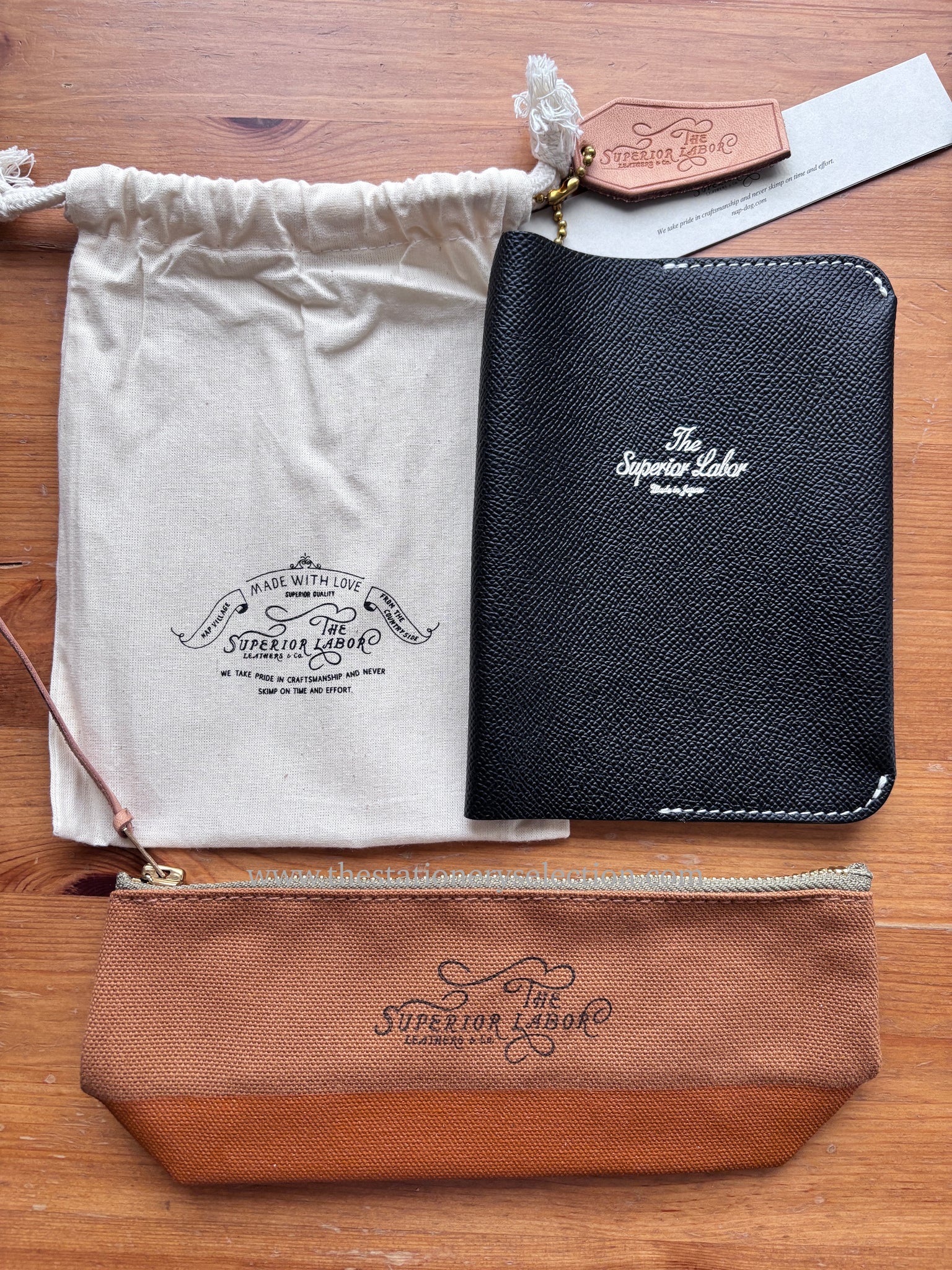 Summer Set: TSL A6 Calf Leather Cover + TSL Shallow Pen Case Collab