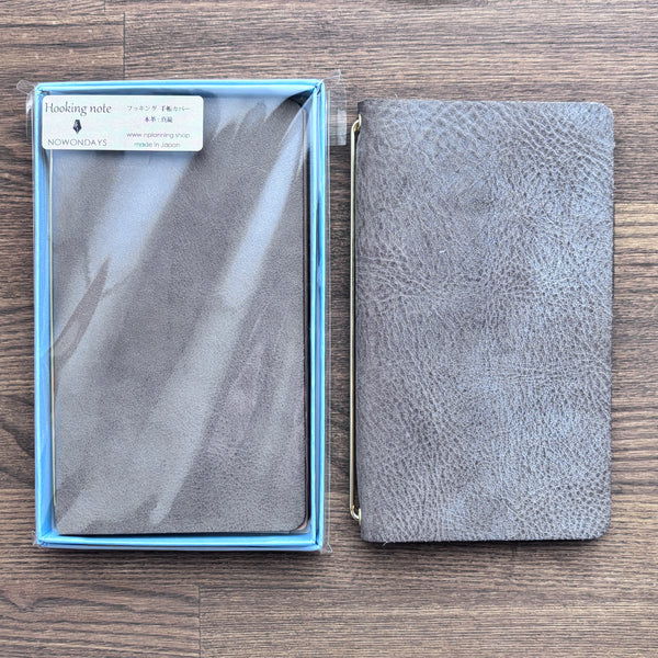 Hooking Leather Note Cover | N. Planning Made in Japan Various Colors Available