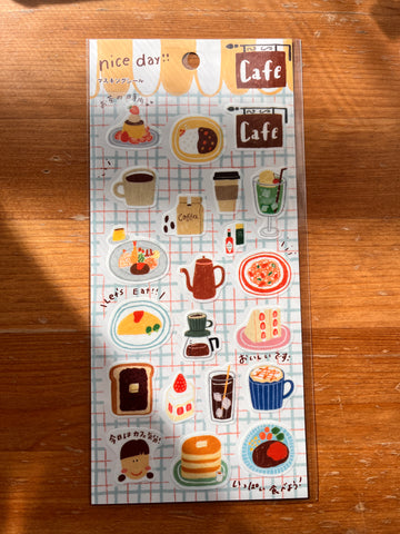 Nice Day Cafe Sticker Sheet