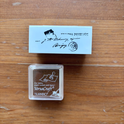 Yohaku Stamp Tegami + Versacraft Ink Pad Set
