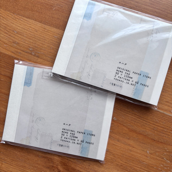 Yohaku Memo Pad Collection, 2 Designs
