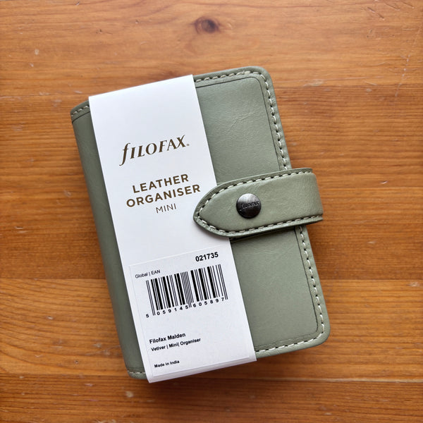 Filofax Malden Ring Planner Mini 5 size in Vetiver