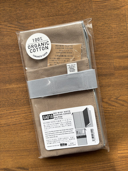 RO-BIKI NOTE CANVAS COVER | Yamamoto Paper [Various colors available]